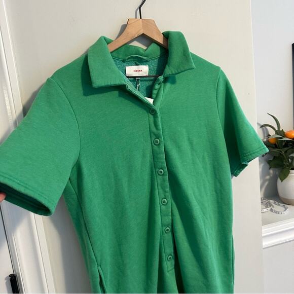 NWT Xirena Green Bamboo Cotton Soft Romper Belted Small - Picture 9 of 13